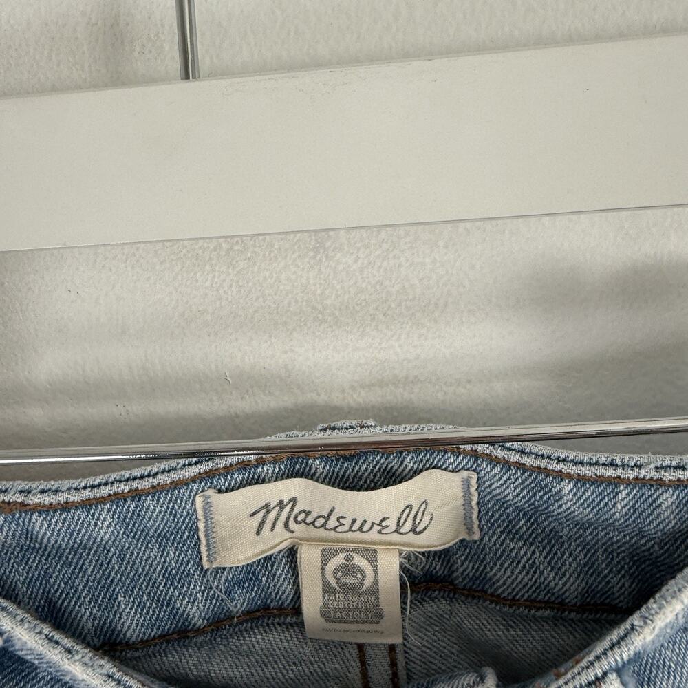 Madewell Curvy Perfect Vintage Jean Coney Wash Distressed High Rise Womens 24 - Picture 4 of 9